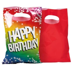 Happy Birthday Uitdeelzakjes 23cm 6st