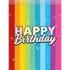 Happy Birthday Uitdeelzakjes Regenboog Confetti 8st