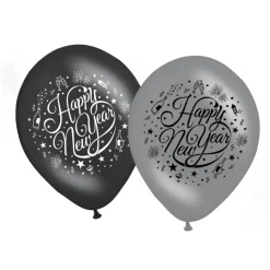Happy New Year Ballonnen 30cm 8st