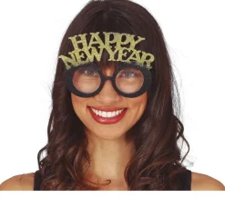 Happy New Year Bril Goud Zilver