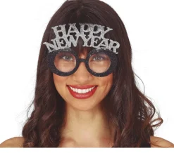 Happy New Year Bril Goud Zilver