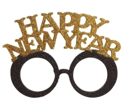 Happy New Year Bril Goud Zilver
