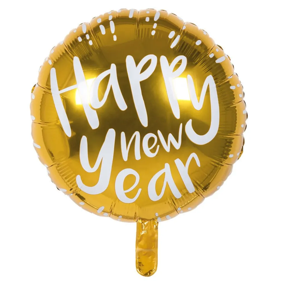 Happy New Year Helium Ballon Leeg 45cm