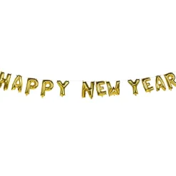 Happy New Year Letterslinger Folie Ballonnen 8m