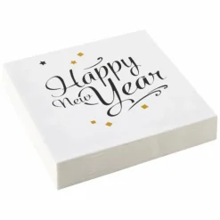 Happy New Year Servetten 33cm 20st