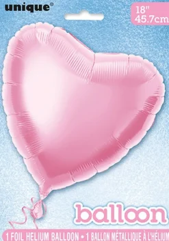 Hart Helium Ballon Lichtroze Leeg 45cm