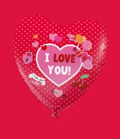 Hart Helium Ballon Rood I Love You Figuren Leeg 46cm