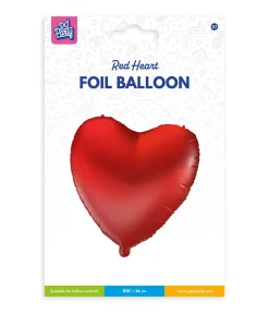 Hart Helium Ballon Rood Leeg 46cm