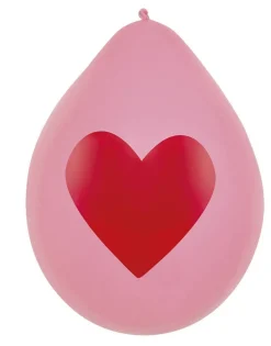 Hartjes Ballonnen 25cm 6st