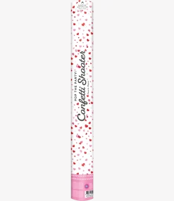 Hartjes Confetti Kanon Rood Papieren Snippers 60cm