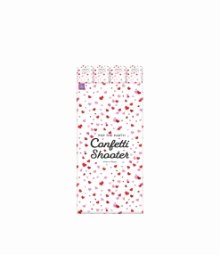 Hartjes Confetti Kanon Rood Papieren Snippers 60cm