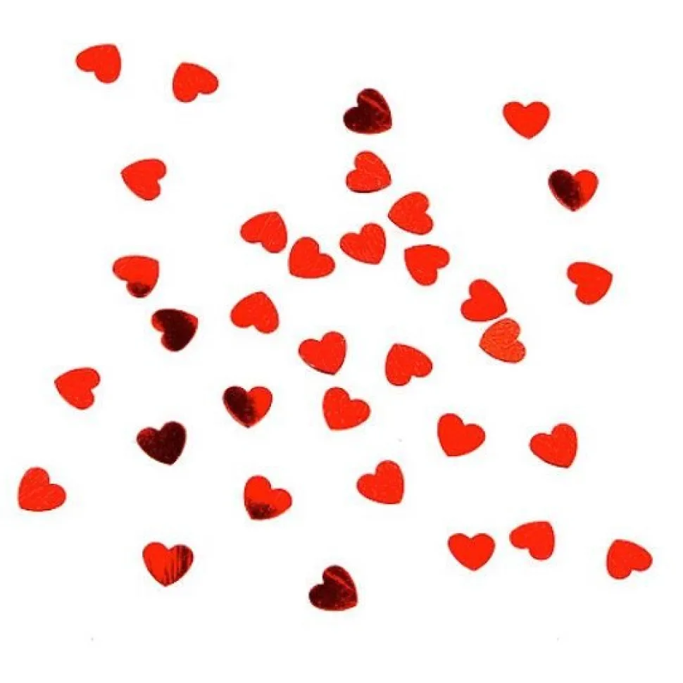 Hartjes Confetti Rood 15gr