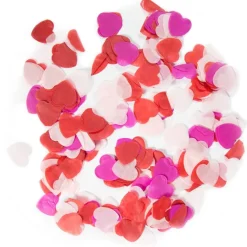 Hartjes Confetti Rood Roze Wit 2,5Cm 14gr