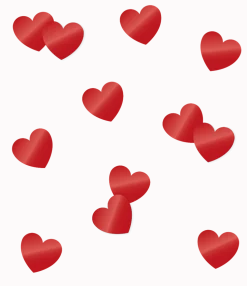 Hartjes Tafelconfetti Rood 14gr
