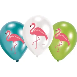 Hawaii Ballonnen Flamingo 28cm 6st