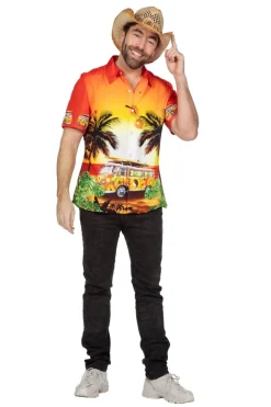 Hawaii Blouse Oranje Heren