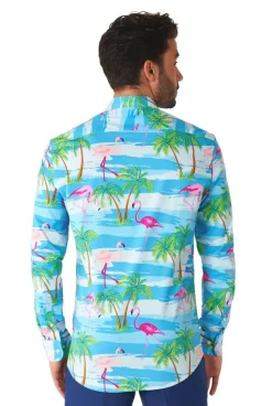 Hawaii Flamingo Overhemd Heren OppoSuits