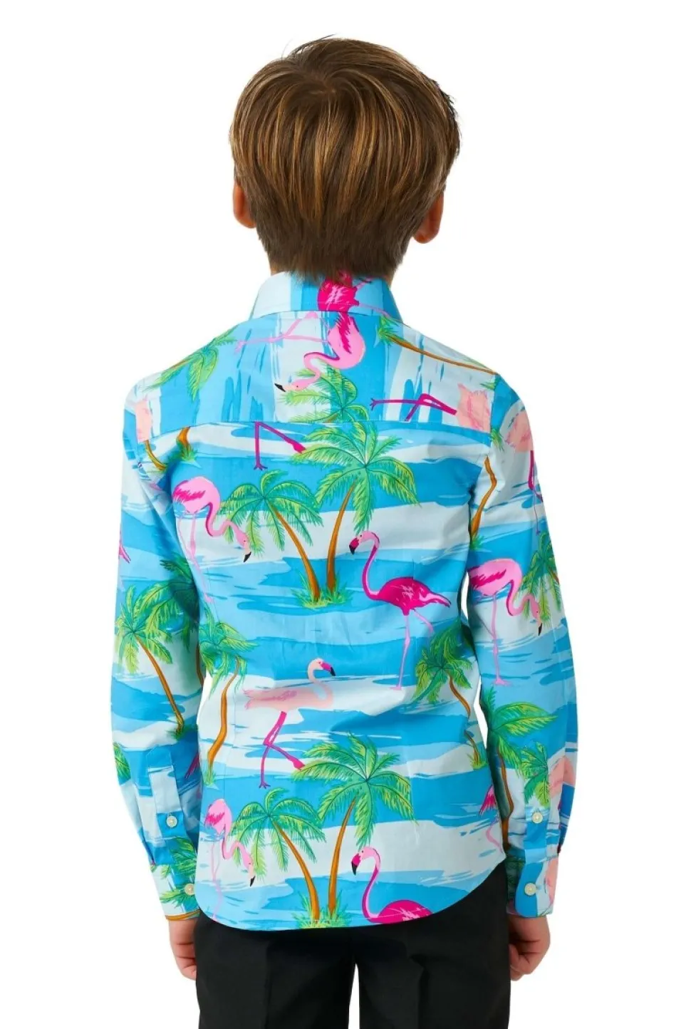 Hawaii Flamingo Overhemd Jongen OppoSuits