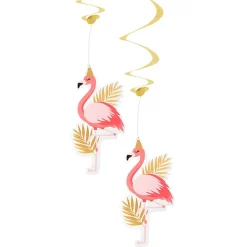 Hawaii Hangdecoratie Flamingo 85cm 2st