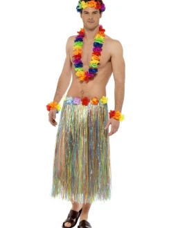 Hawaii Krans Set Regenboog 4 delig
