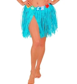 Hawaii Rok Blauw Bloemen