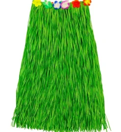 Hawaii Rok Groen Met Bloemenriem 80cm