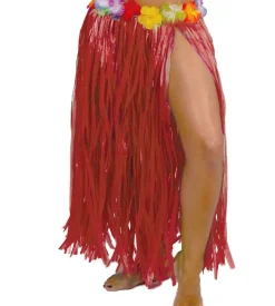 Hawaii Rokje Rood 75cm