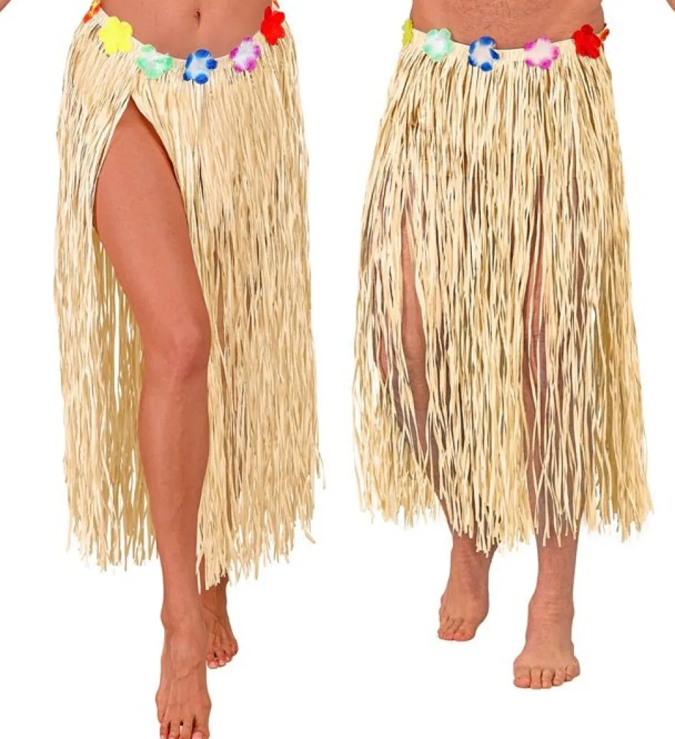 Hawaii Rok Naturel Met Bloemenriem 80cm