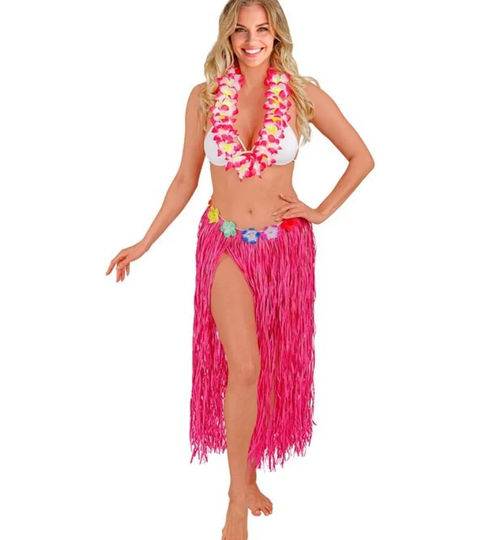 Hawaii Rok Roze Met Bloemenriem 80cm