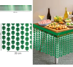 Hawaii Tafelkleed Groen Palmbladeren 4m