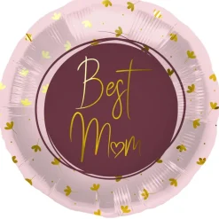 Helium Ballon Best Mum Roze Leeg 45cm