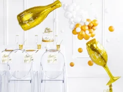 Helium Ballon Champagne Glas Leeg 80cm