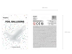 Helium Ballon Duif Leeg 77cm