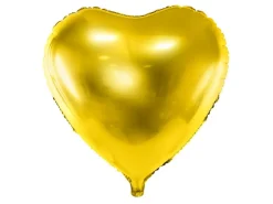 Helium Ballon Hart Goud Leeg 45cm
