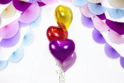 Helium Ballon Hart Goud Leeg 45cm