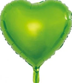 Helium Ballon Hart Groen Leeg 45cm