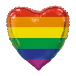 Helium Ballon Hart Regenboog XL Leeg 92cm