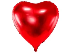 Helium Ballon Hart Rood Leeg 73cm