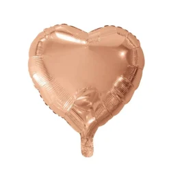 Helium Ballon Hart Rose Goud 46cm leeg