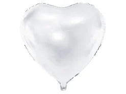 Helium Ballon Hart Wit Leeg 45cm