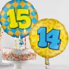 Helium Ballon 11 Jaar Gekleurd Leeg 46cm