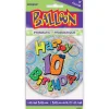 Helium Ballon 10 Jaar Glitters 45cm leeg