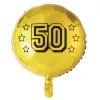 Helium Ballon 50 Jaar Goud 45cm leeg