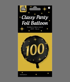 Helium Ballon 100 Jaar Leeg 30cm