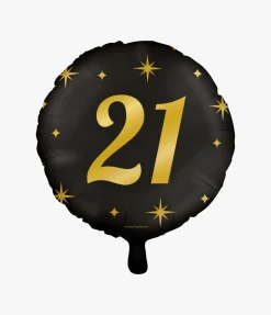 Helium Ballon 21 Jaar Leeg 30cm
