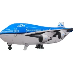 Helium Ballon Klm Vliegtuig 95cm leeg