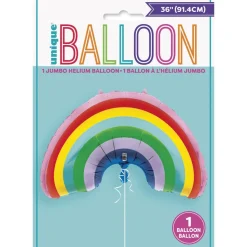 Helium Ballon Regenboog 91cm leeg
