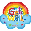 Helium Ballon Regenboog Get Well 45cm leeg