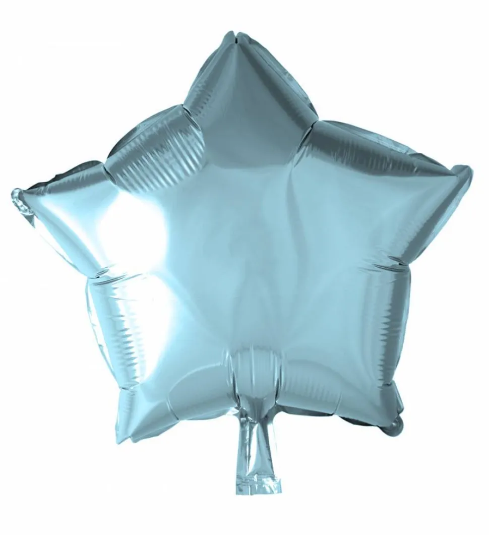 Helium Ballon Ster Lichtblauw 46cm leeg