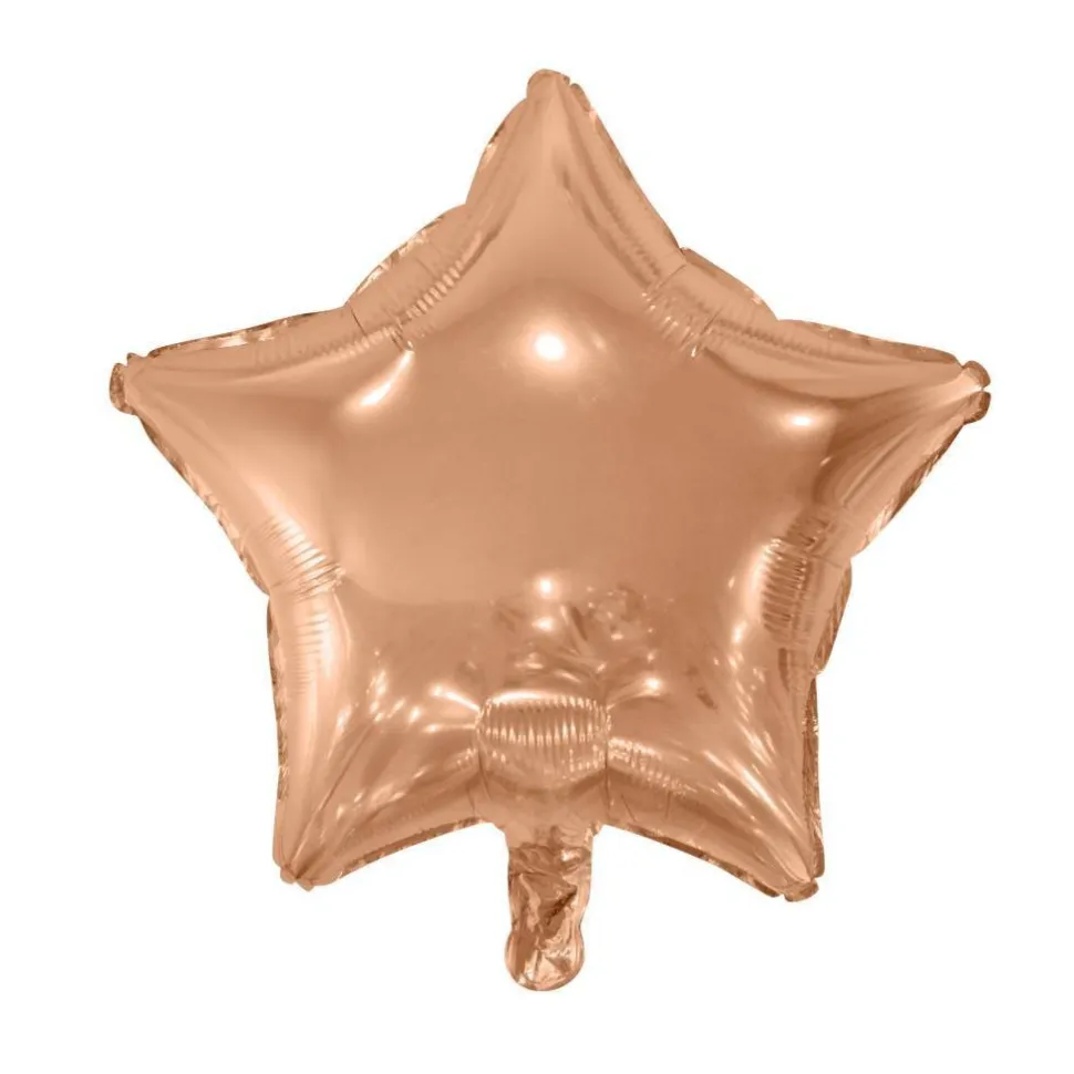 Helium Ballon Ster Rose Goud 46cm leeg